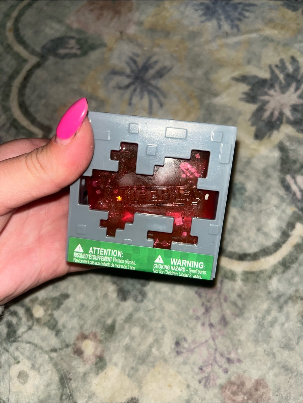 Red Minecraft cube squishy